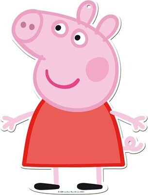 Pack 2 siluetas 30 cms Peppa pig, producto de carton de alta calidad para decorar