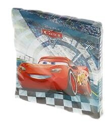 Pack de 16 servilletas de papel para fiestas de cumpleaños, Disney Cars