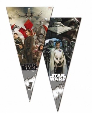 Pack 6 conos 20x40 cms Star wars jedi, producto de plastico