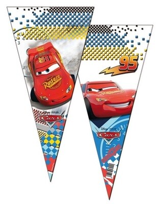Pack 6 conos de la licencia oficial disney Cars, producto de plastico, dimensiones 20x40 cms
