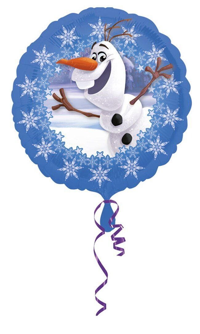 Globo foil 18/45cm Disney frozen, olaf, ideal para decoración