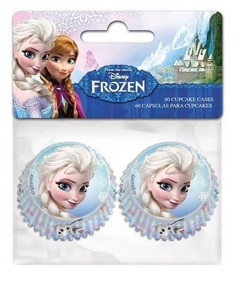 Set 60 MINI capsulas, para bombones o mini-cupcakes Frozen, producto de papel apto para horno.