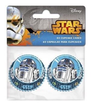Set 60 MINI capsulas, para bombones o mini-cupcakes Star Wars, producto de papel apto para horno.