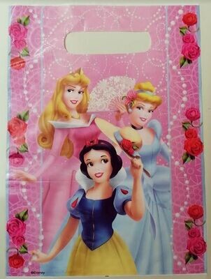 Paquete de 6 party bag 16x23 cm Disney Princesas, bolsa para chuches