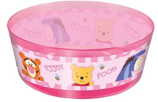 cuenco reutilizable Winnie the pooh rosa baby, apto para microondas