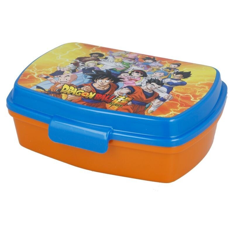Sandwichera de la licencia oficial Dragon Ball, de plastico resistente, libre de BPA, ideal para llevar el almuerzo al cole
