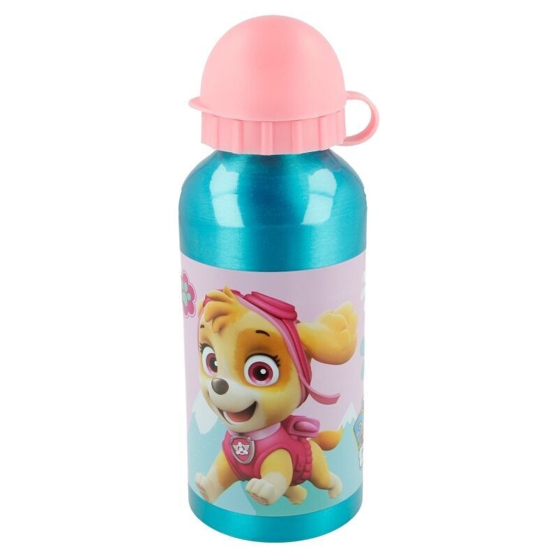 Botella de aluminio, licencia Patrulla Canina,  Paw Patrol, diseño Skye y Everest
