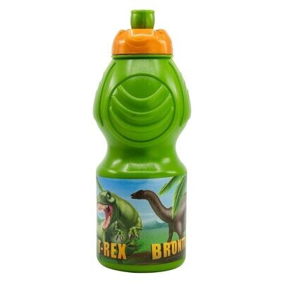 Botella de agua 400 ml con diseño de Dinosaur, dinosaurios; producto reutilizable, sin BPA