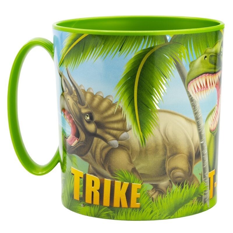 Taza apta para microondas Dinosaur, dinosaurios, capacidad: 260 ml, producto de plastico libre de BPA