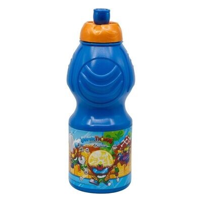 Botella sport super zing, azul, reutilizable, 400 ml sin BPA
