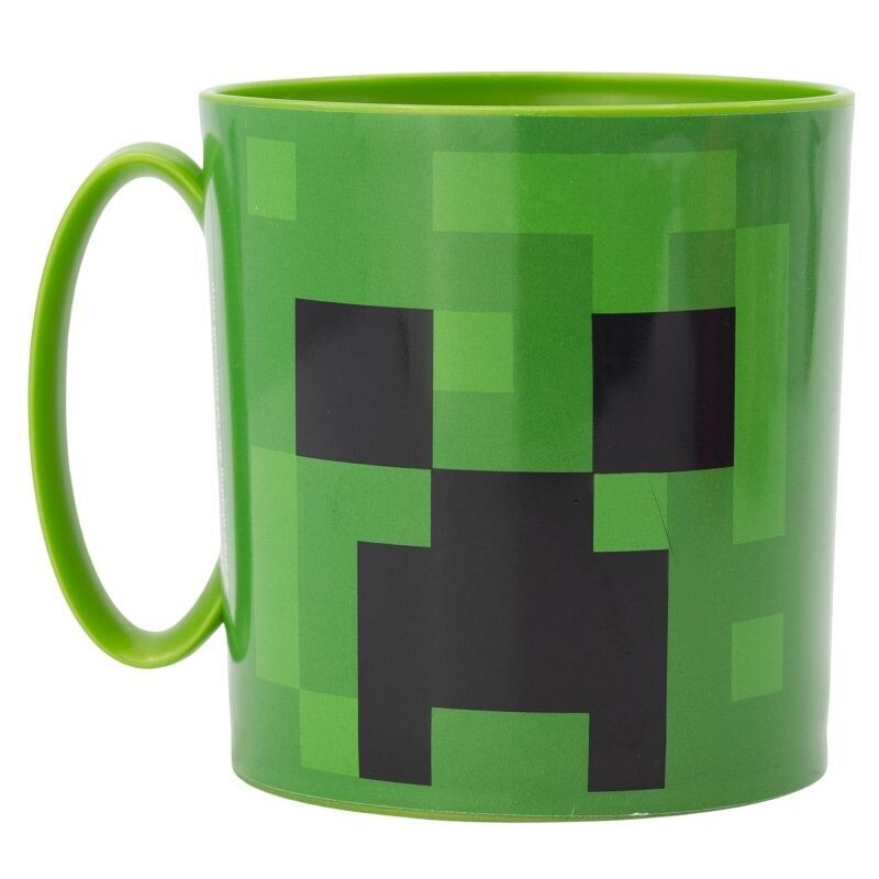 Taza apta para microondas de la licencia oficial Minecraft, capacidad: 350ml, producto de plastico libre de BPA