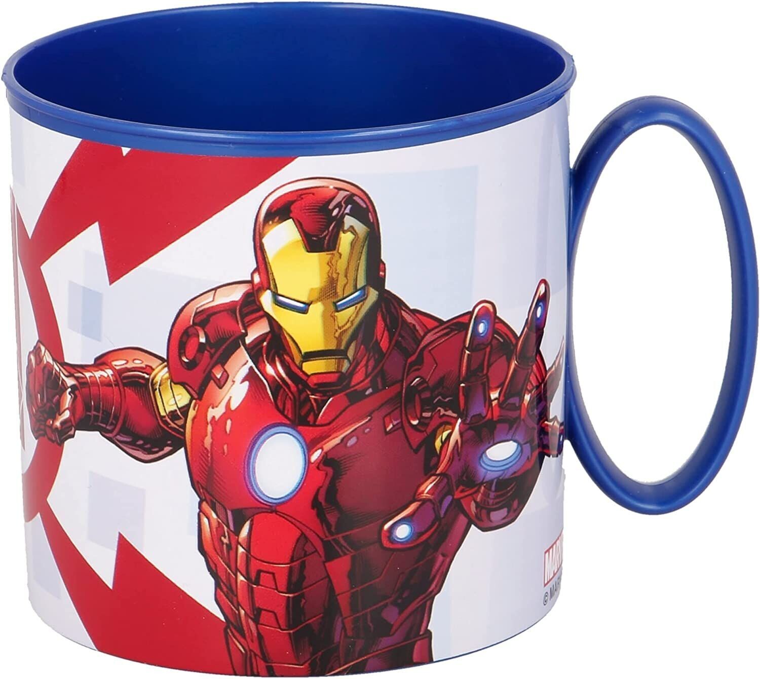 Taza de plástico reutilizable para microondas de 265 ml avengers rolling thunder