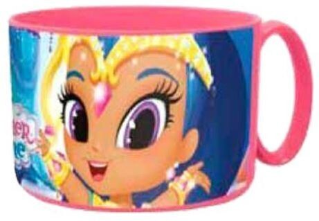 Tazon apto para microondas, licencia oficial Shimmer & Shine, capacidad 450ml