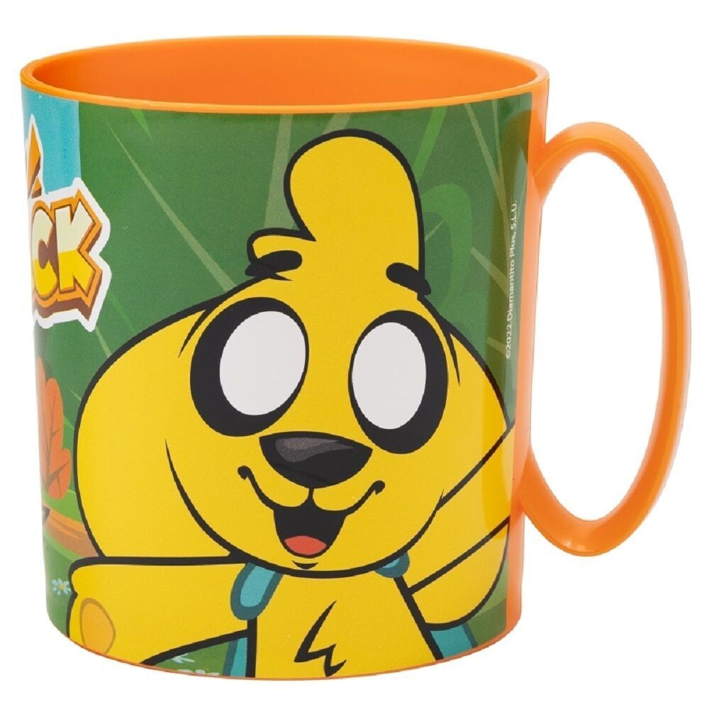 Taza infantil de plástico reutilizable para microondas de 350 ml de Mikecrack ideal para cualquier ocasión.