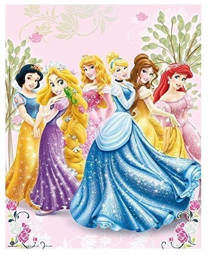 Poster de la licencia oficial disney Princesas, papel brillo 150gr. Dimensiones 40x50cm. Ideal decoración