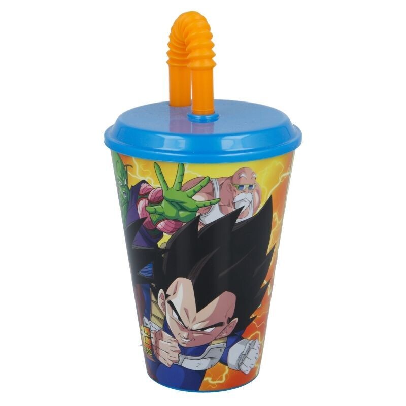 vaso con caña licencia oficial Dragon Ball; 430ml, producto reutilizable