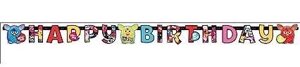 Guirnalda Happy Birthday (Feliz Cumpleaños) Furby, producto de carton