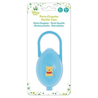 Portachupetes de la licencia de Disney, Winnie the pooh, producto oficial, ideal para guardar el chupete.