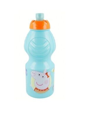 Botella sport 400ml de la licencia oficial Peppa Pig, producto de plastico libre de BPA