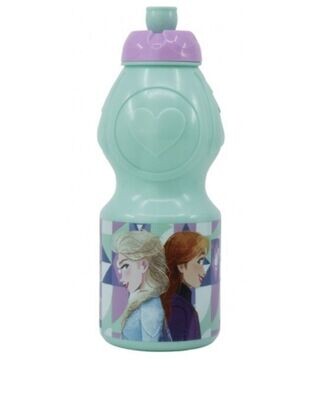 botella sport 400 ml Frozen, diseño Ice magic, producto de plastico libre de BPA