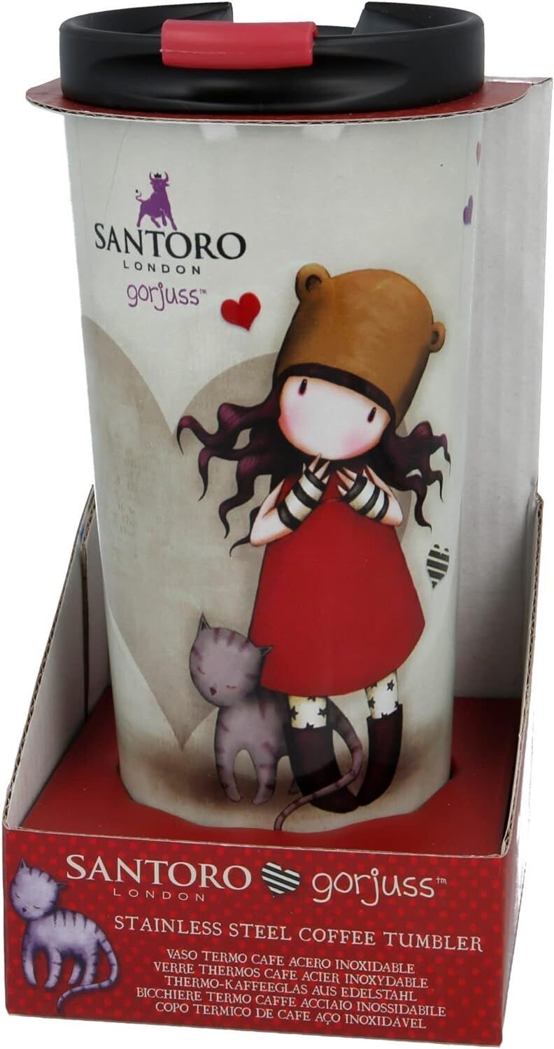 Vaso Termo Cafe Acero Inoxidable 425 ML; licencia oficial santoro Gorjuss