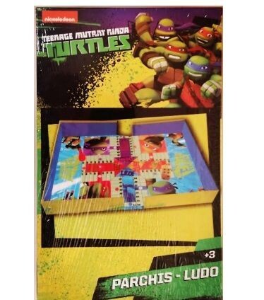Parchis de viaje licencia oficial Tortugas Ninja, producto de carton