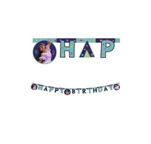 Guirnalda Happy birthday de la licencia oficial disney Encanto, producto de carton