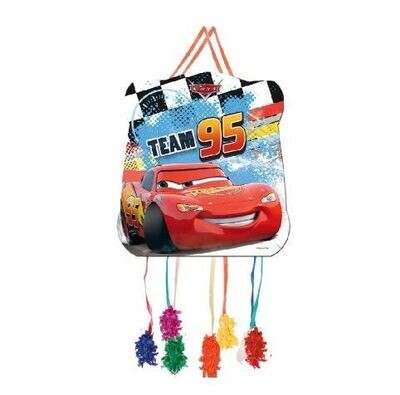 Piñata basic de la licencia oficial Disney Cars, dimensiones 28x33cm, producto de carton impresion de alta calidad
