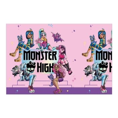 Mantel fiesta 180x120cm Monster High, producto de plastico ideal para fiestas