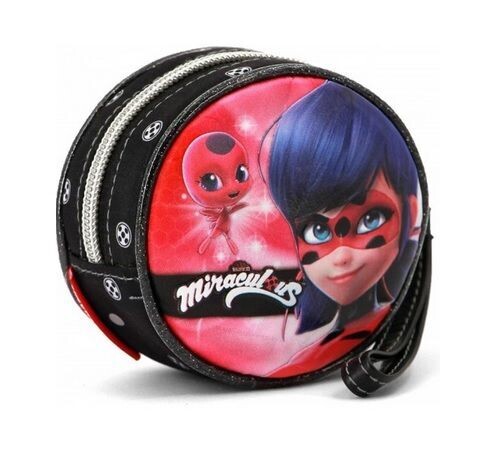 Monedero redondo con cremallera licencia oficial Lady bug