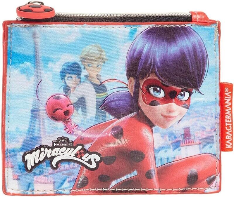 4 Monederos con cremallera licencia oficial Lady bug