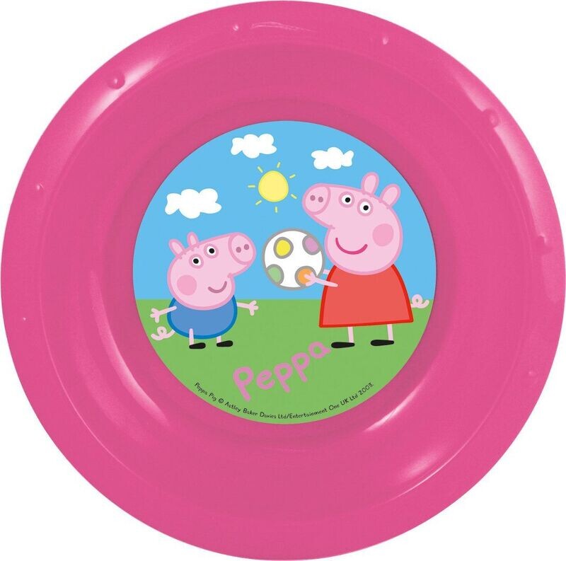 cuenco fiesta reutilizable licencia oficial Peppa Pig, de plastico libre de BPA