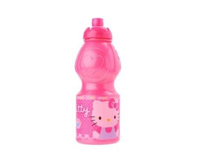 Botella de agua 400 ml de la licencia oficial Hello Kitty; producto reutilizable, sin BPA
