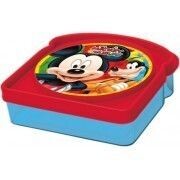sandwichera value de la licencia oficial disney Mickey Mouse, dimensiones 13x13x4, para llevar el almuerzo
