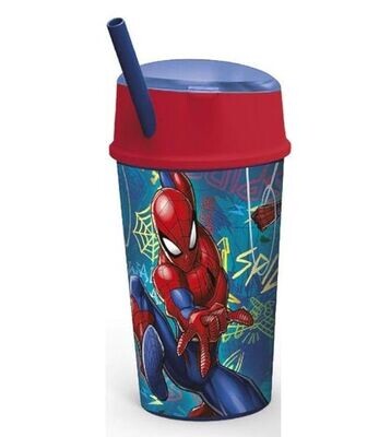Vaso snack de la licencia oficial Spiderman, vaso caña, producto de plástico libre de BPA