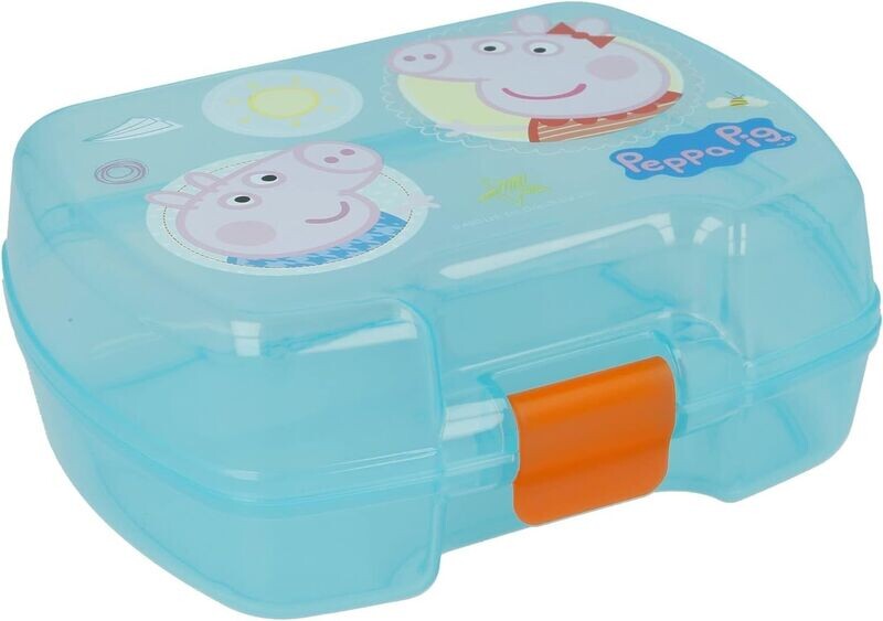 Sandwicheras premium licencia oficial Peppa Pig, producto de plastico libre de BPA