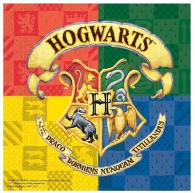 Pack de 20 servilletas papel, licencia oficial Harry Potter