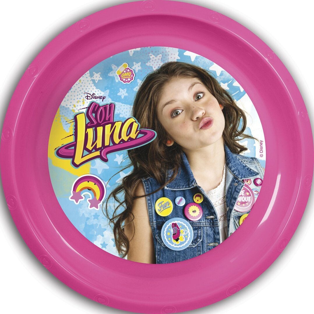 Plato reutilizable de la licencia oficial disney Soy Luna, de plastico libre de BPA