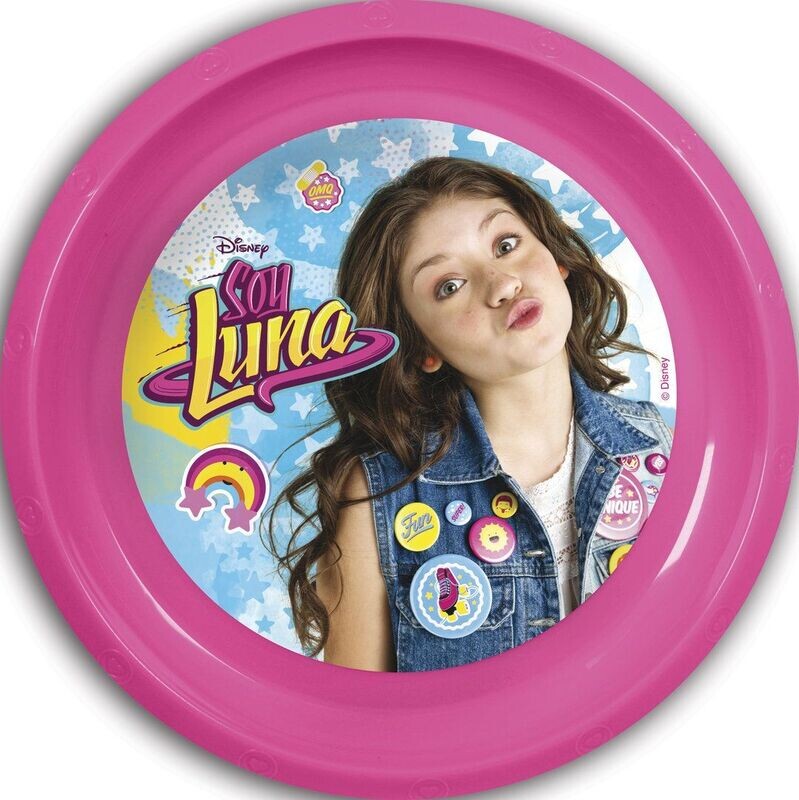 Plato reutilizable de la licencia oficial disney Soy Luna, de plastico libre de BPA