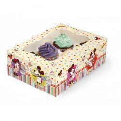Caja para 6 cupcakes bakery disney Mickey Mouse