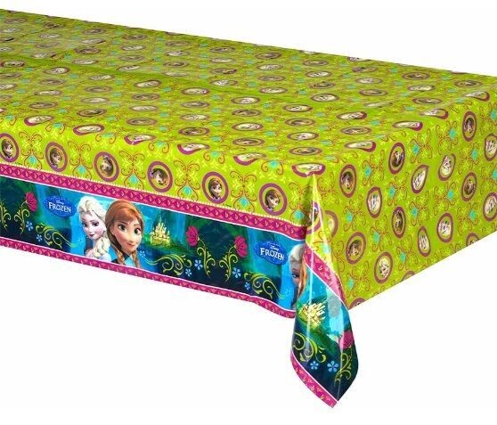 mantel fiesta licencia oficial Frozen 120x180cm, diseño spring,producto de plastico ideal para fiestas de cumpleaños