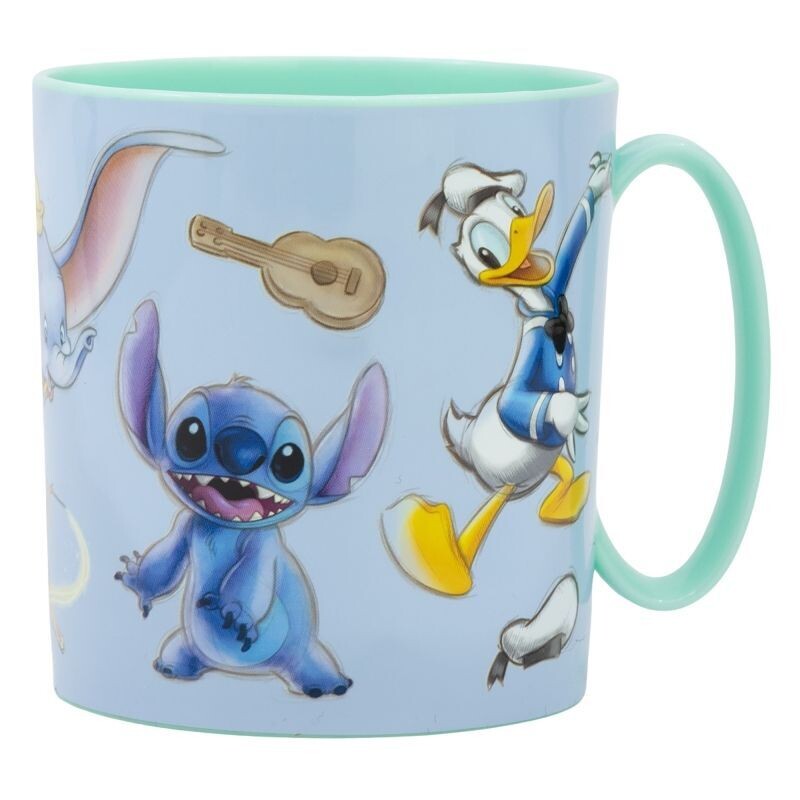 Taza apta para microondas de la licencia oficial Disney, diseño 100 aniversario, capacidad: 350ml, producto de plastico libre de BPA