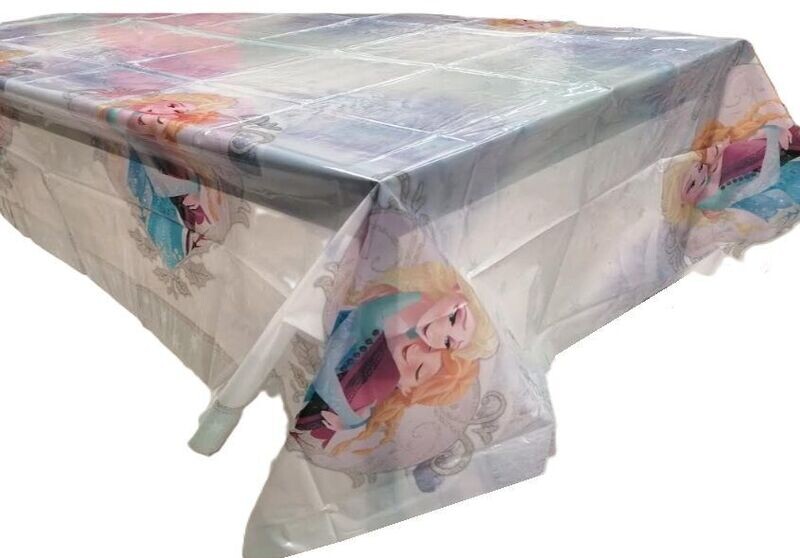 mantel fiesta 120x180cm de la licencia oficial disney Frozen, producto de plastico ideal para cumpleaños