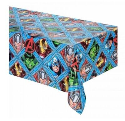 mantel fiesta licencia oficial marvel Avengers, dimensiones: 120x180cm, ideal para fiestas de cumpleaños