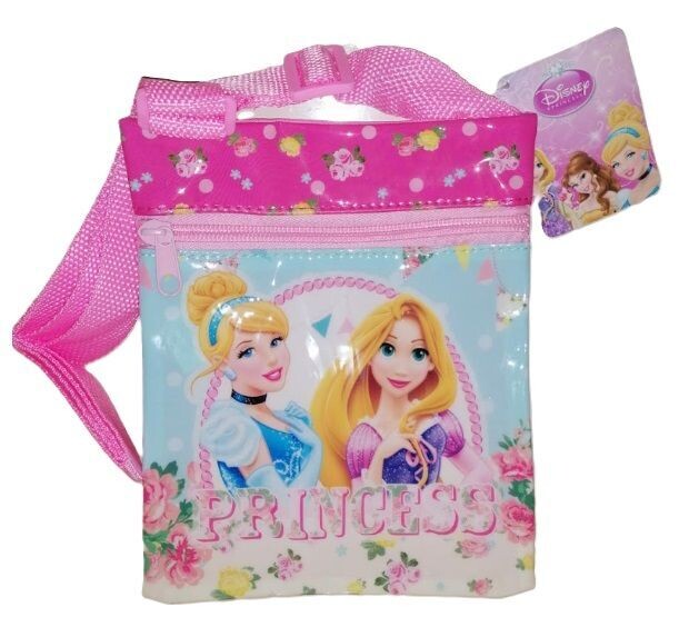Bandolera licencia oficial Disney Princesas, con cremallera y correa ajustable