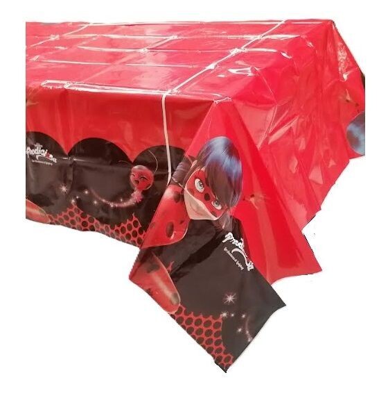 Mantel fiesta de plástico 120x180 cm de la licencia Lady bug; ideal para tu fiesta