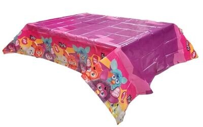 mantel fiesta plastico licencia oficial Furby, dimensiones 180x120cm, ideal para cumpleaños