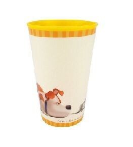 Vaso reutilizable de la licencia oficial Mascotas, Secret life of pets, capacidad: 260ml, producto de plastico libre de BPA