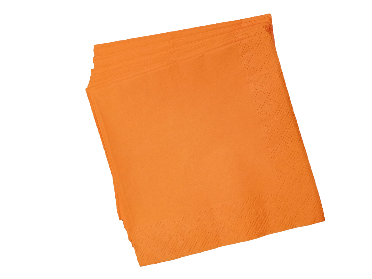 Pack de 20 servilletas de papel para fiestas de cumpleaños, color naranja