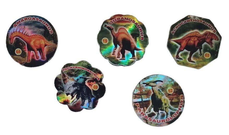 Pack de 5 imanes diseño Dinosaurios